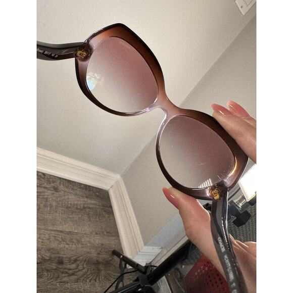 COACH HC8177 1588 PURPLE BROWN OVERSIZED SUNGLASSES 59-17 140 - Picture 2 of 14